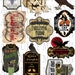 2 Collage Sheet Set Large Witches Apothecary Potion Labels - Etsy