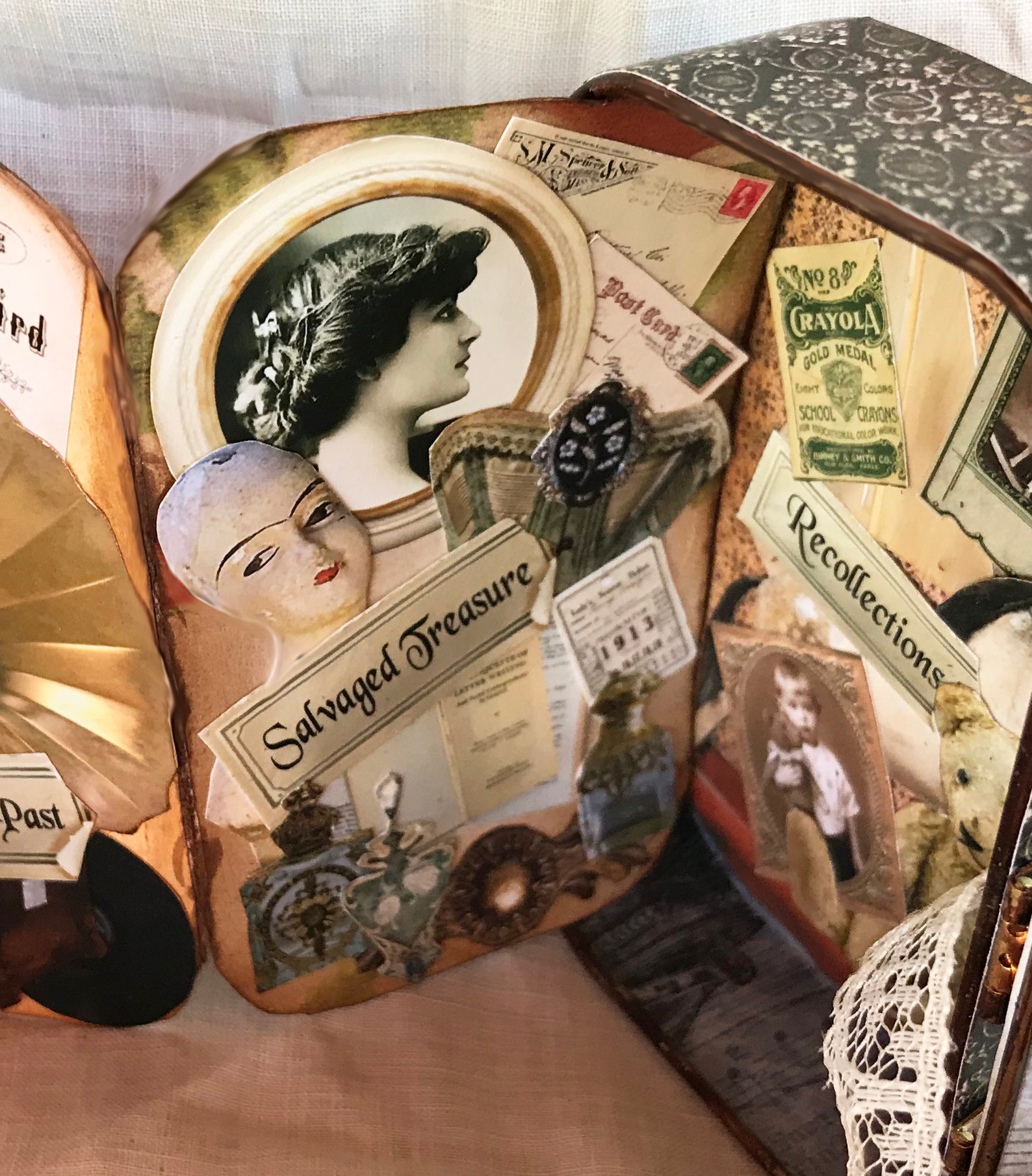 Remnants of the Past #1 Ephemera Collage Sheet- Digital Printable ...