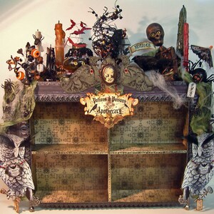 2 Collage Sheet Set - Witches Apothecary Cabinet - Digital Printable ...