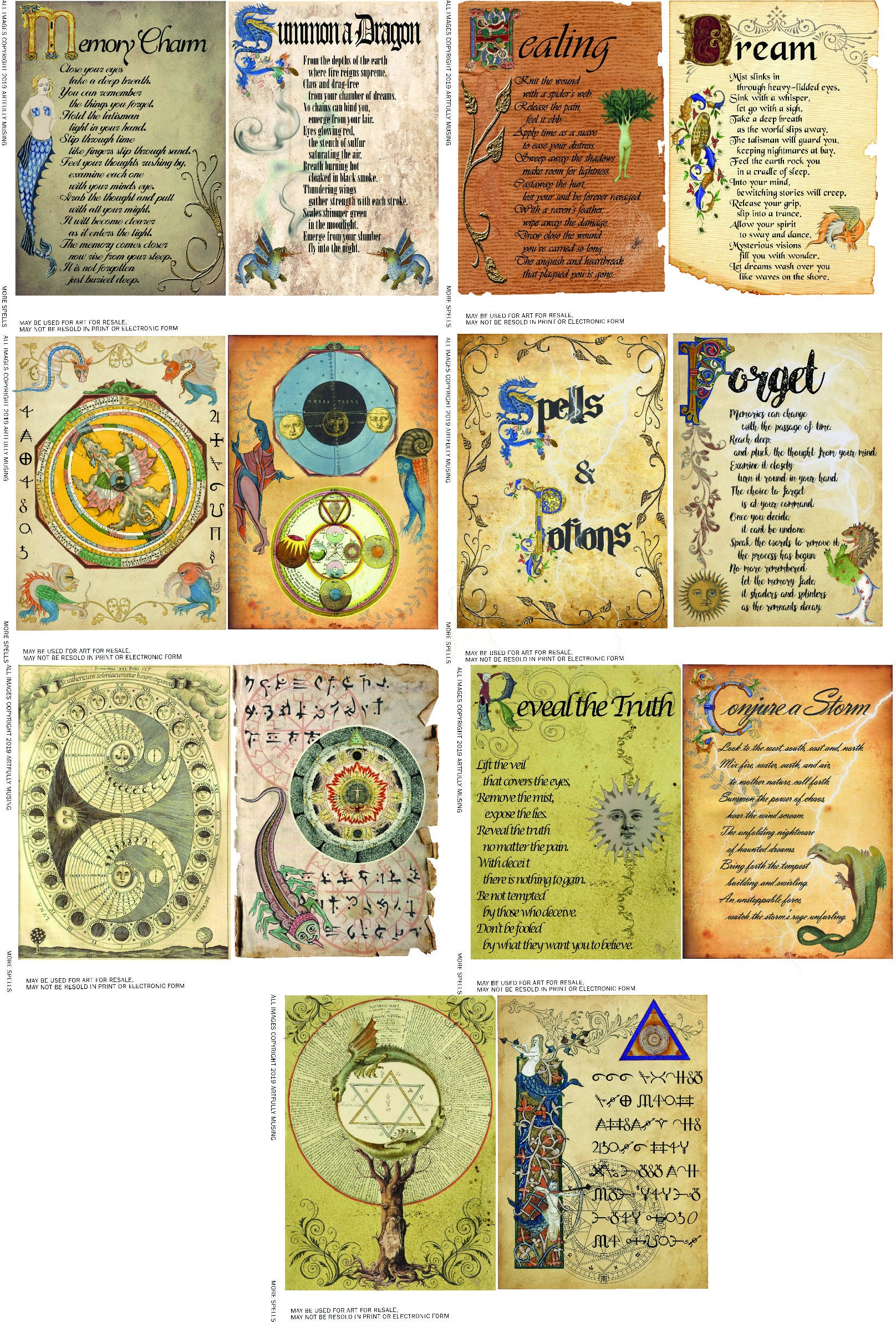 spells and potions sign spells and potions sign