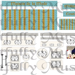 House of Fashion - Separate Images - Digital Image Set Clip Art - Digital Printable - Instant Download (5075)