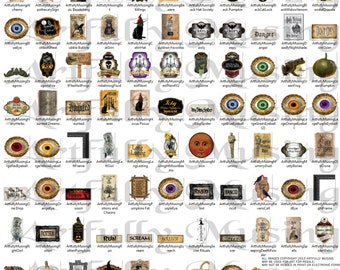 Witches Apothecary - 86 Separate Images - Digital Image Set Clip Art - Digital Printable - Instant Download (5001)