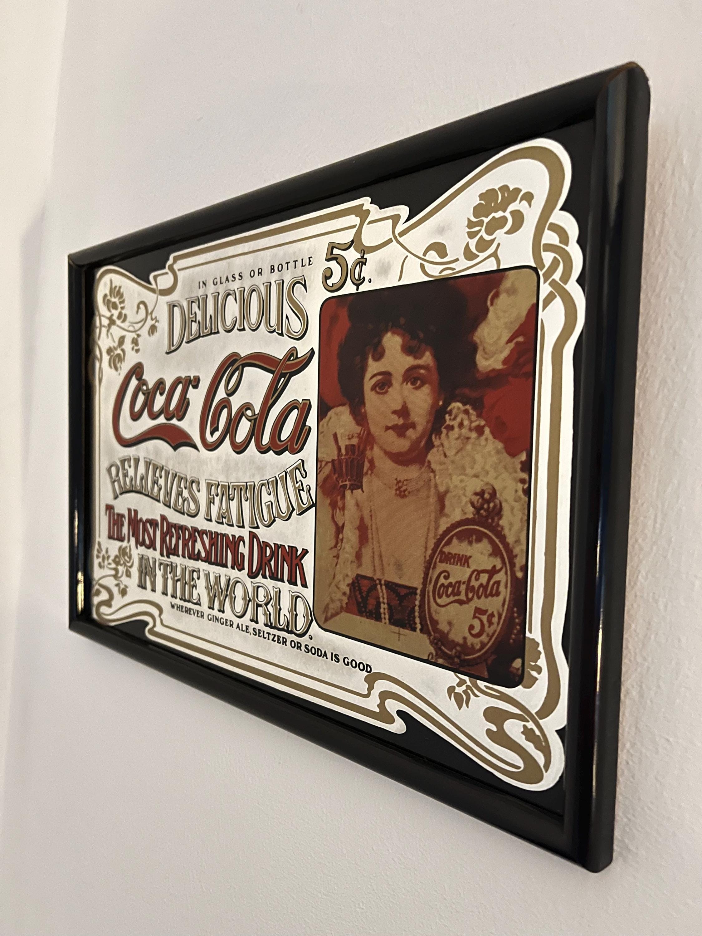 Coca-Cola インテリアvintage アンティーク 雑貨 当時物 Vintage Coca-cola Mirror – Victorian Lady Classic Advertising - Etsy