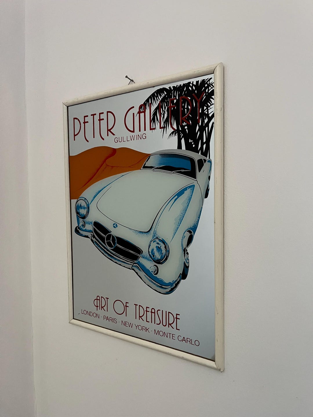 Vintage Mercedes-benz 300 SL "gullwing" Art Mirror - Peter Gallery - Etsy