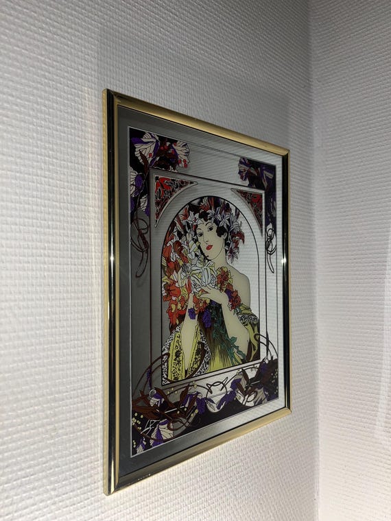 Mucha Art Deco Mirror – Elegant Vintage Mirror