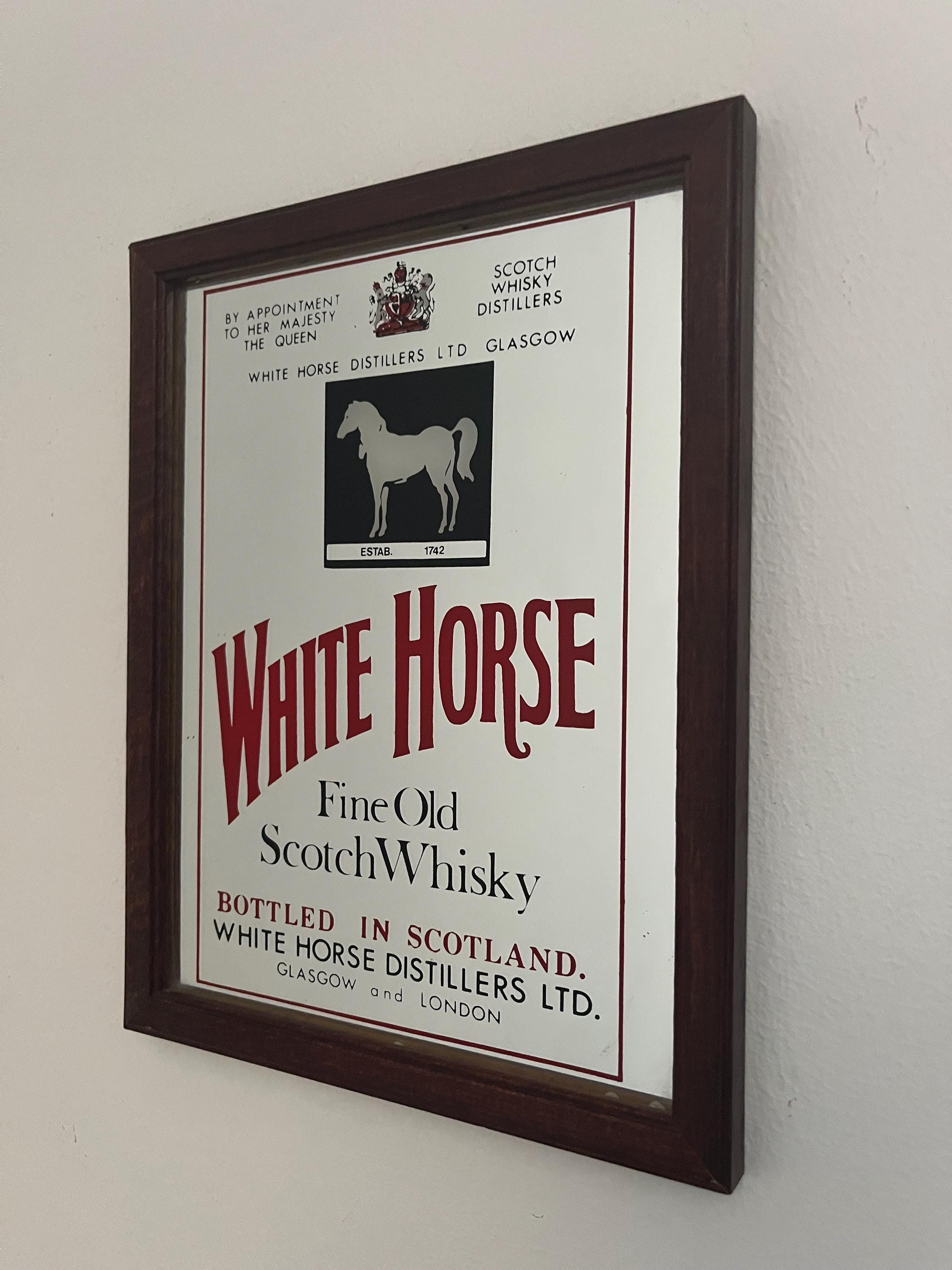 White Horse Whisky Mirror - Etsy