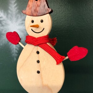 Adorable Snowman Christmas Ornament image 2