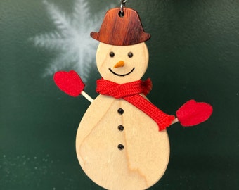 Adorable Snowman Christmas Ornament