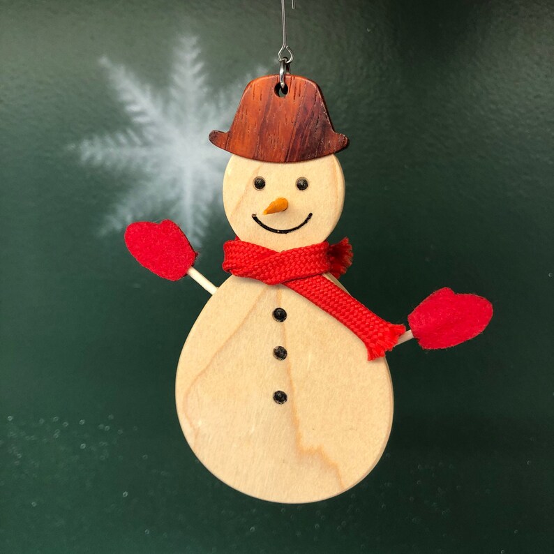 Adorable Snowman Christmas Ornament image 1