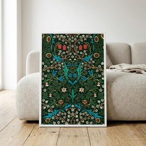 Blackthorn Pattern Print | Vintage Floral Poster | William Morris Decor | Digital Download