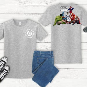 Avengers Shirt – With Power Comes Responsibility – Faith And Comics image 7