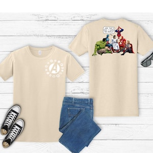 Avengers Shirt – With Power Comes Responsibility – Faith And Comics image 5