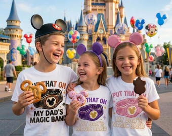 Koszulka inspirowana Disneyem „Załóż to na magiczną opaskę mojego taty”
