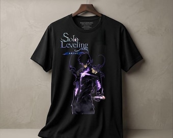 Camiseta de Solo Leveling Arise Sung Jin-Woo Shadow Monarch / Camiseta de anime para videojuegos