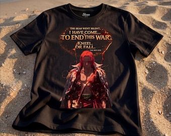 Anime Graphic Tee | Red Haired Pirate King Shirt | One Piece Fan Apparel