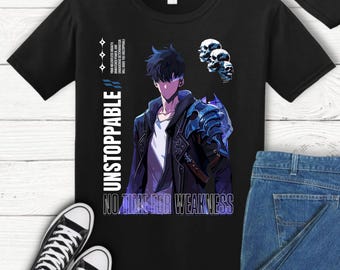 Solo Leveling Arise Sung Jin-Woo T-Shirt | Shadow Monarch Anime Graphic Tee