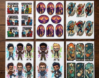 Dad Nerd Sticker Pack