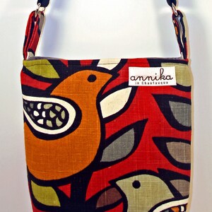 HEAVY DUTY Handmade Cross-Body Purse in Partridge Bird KAS Oslo Spice...From Annika in Chautauqua