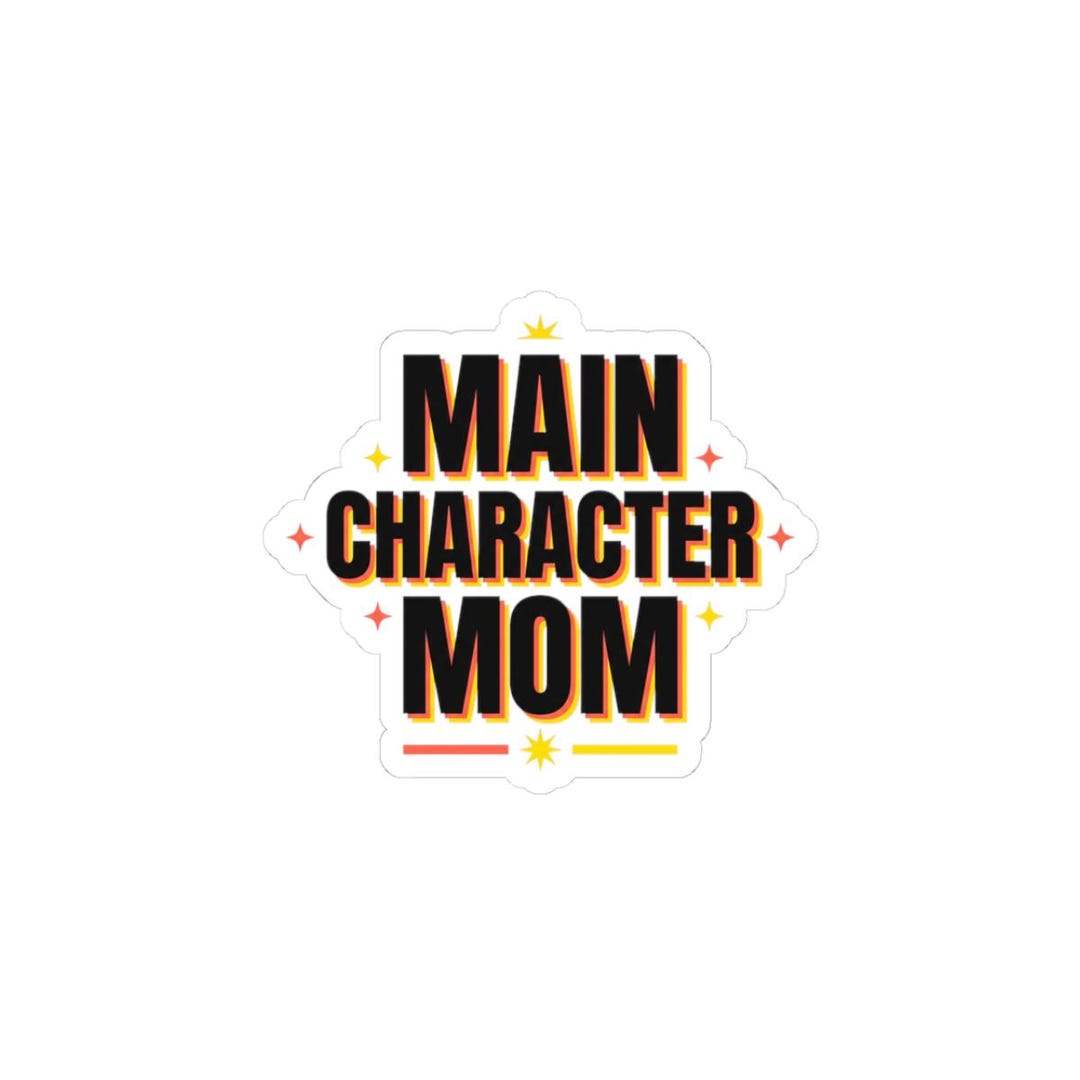 Main Character Mom Sticker | Minimal Typographic Mom, Mother’s Day - Etsy