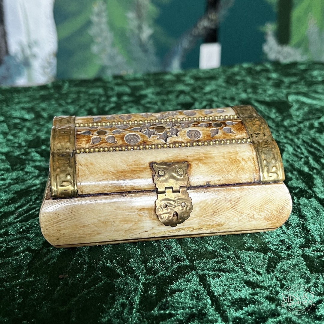 Bone and Brass Trinket Box Etsy