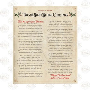 Twas the Night Before Christmas Throw Blanket