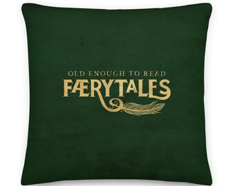 CS Lewis Cita Fairytale Emerald Pillow