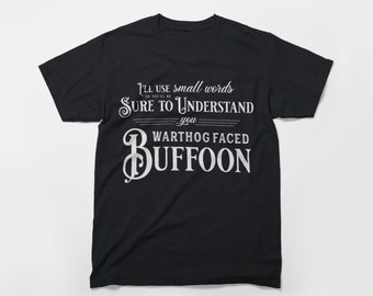 Bufón con cara de jabalí La princesa Novia Insulto (oscuro) Camiseta unisex de manga corta