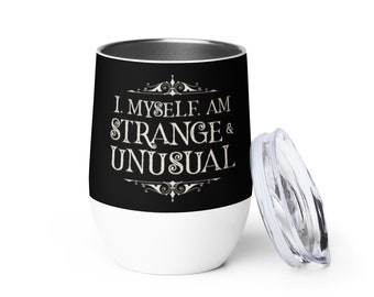 Extraño e inusual // Vaso de vino
