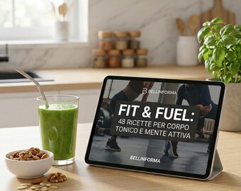 FIT & FUEL: 48 Protein Recipes + 60-Day Planner - Bellinforma Digital Recipe Book - Meal Prep Fitness Guide PDF - Healthy Eating