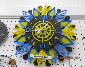Frühlings Blumen Uhr
