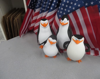 Madagaskar-Pinguin (4er-Set)