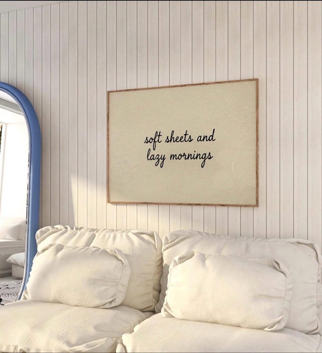 Bedroom Wall Art Set of 5 | Minimalist Quote Prints Bundle, Romantic ...