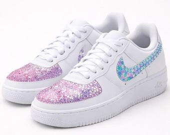 Custom Rhinestone Air Force 1 Sneakers | Hand-Embellished Couture
