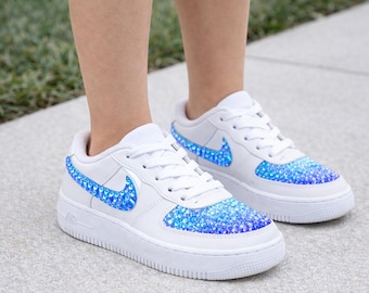 Sneakers Air Force 1 personalizzate con strass / Alta moda decorata a mano