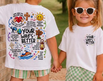 Your Way's Better PNG, Christian Doodle Art PNG, Jesus Way PNG, Jehovah Jireh Png, Faith Kids Png, Bible Verse, Christian Kids Sublimation