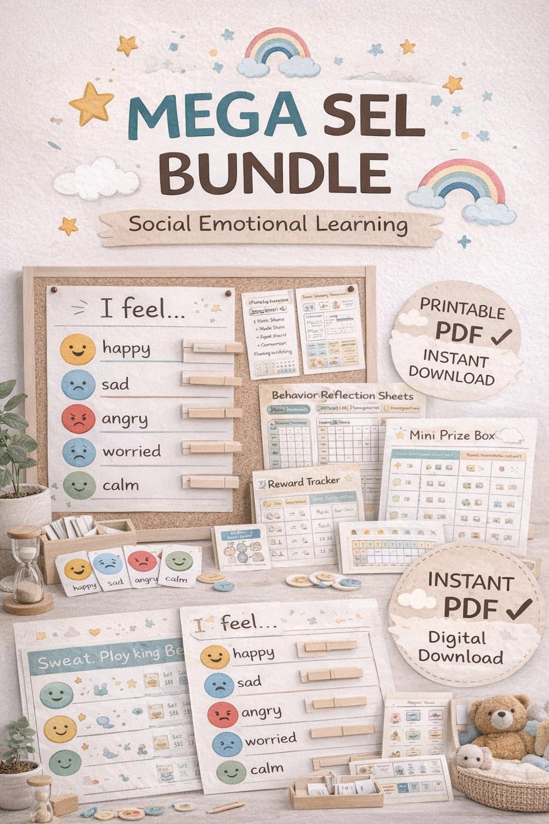 SEL Classroom Management Toolkit | K-5 Behavior Reflection - Etsy