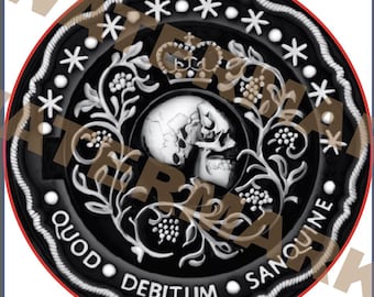 John Wick Blood Oath Marker Depth Map | Laser Engraving Digital File | 3D Relief PNG + AI Outline