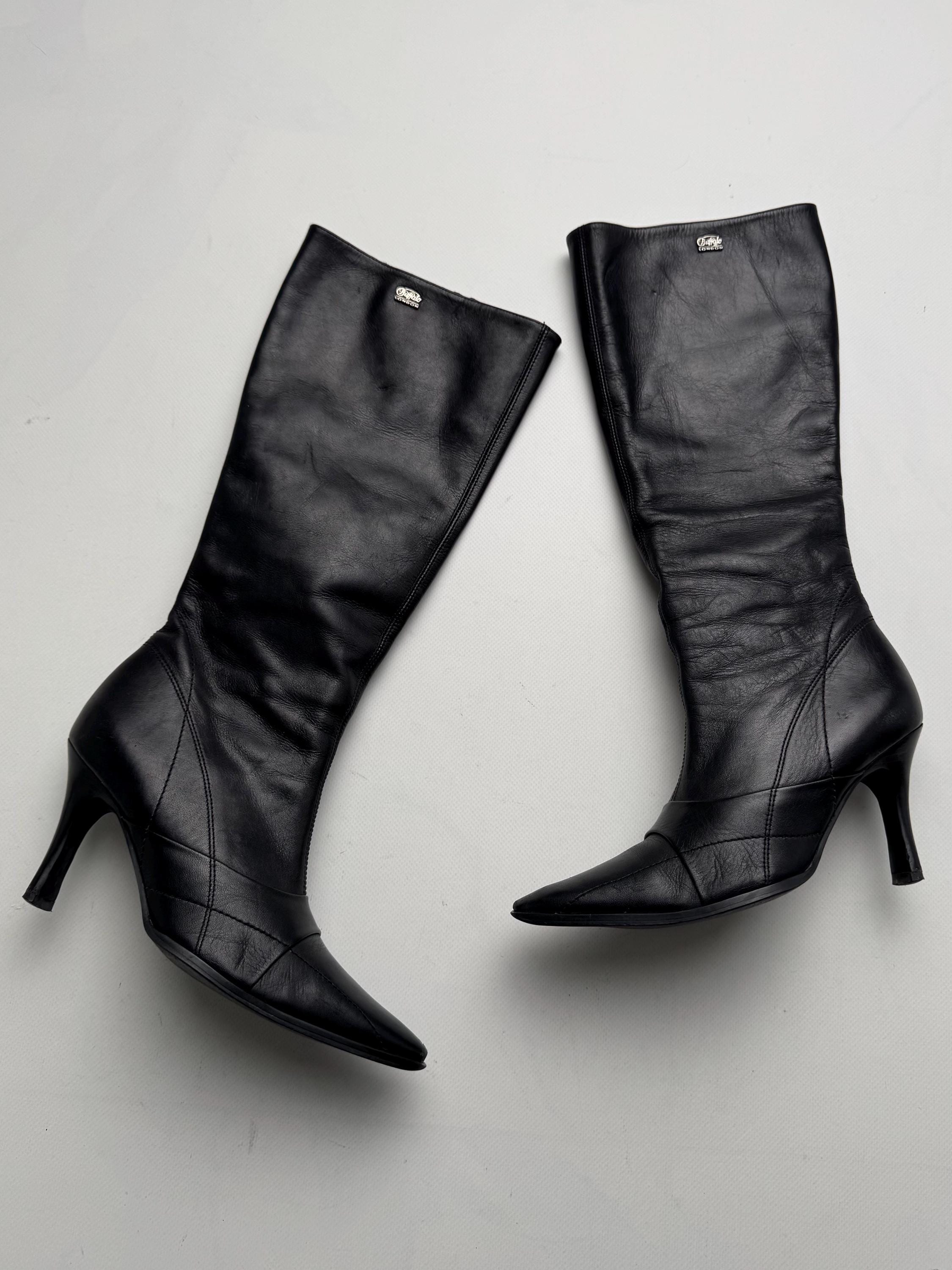 靴 y2k Eclipse High Boots Y2K Boots | Platform & Chunky 2000s Boot