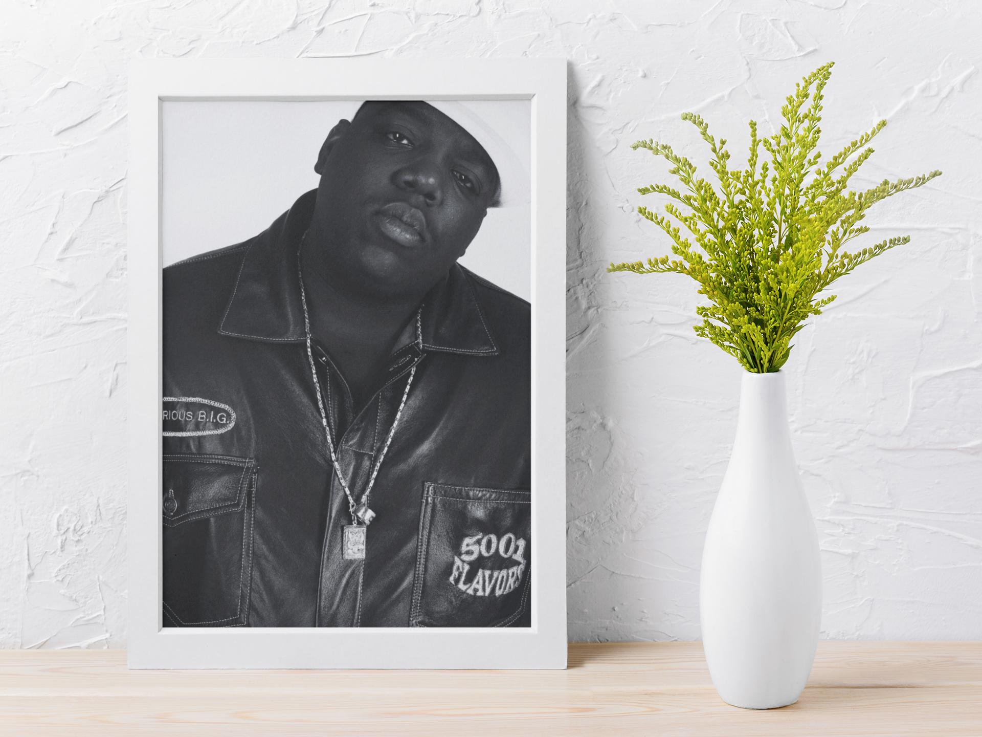 Biggie Poster Rapper The Notorious BIG Poster | Biggie Smalls Print | 90s Aesthetic Wall Art ...