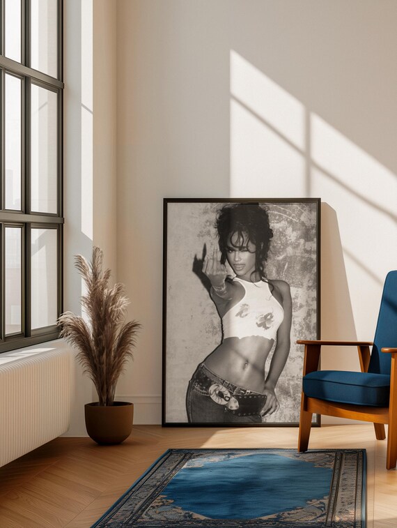 Tyla Y2K Poster | Edgy Pop Star Wall Art | 2000s Fashion Aesthetic Print | Trendy Bedroom Decor | Girly Fashion Poster | Tyla Fan Gift