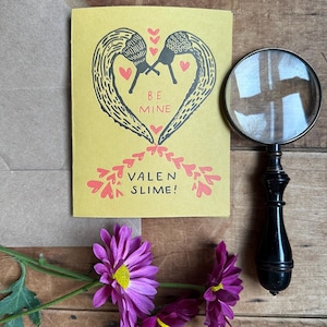Valenslime Slug Valentine's Day Card