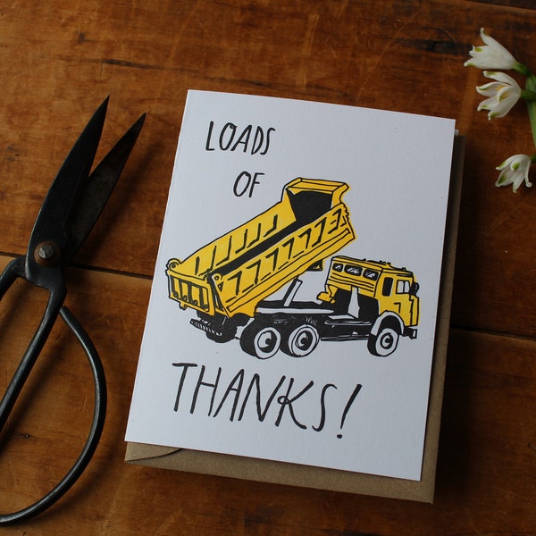 Loads of Thanks Letterpress Thank You Card
