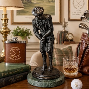 Vintage Golf Statue - Etsy