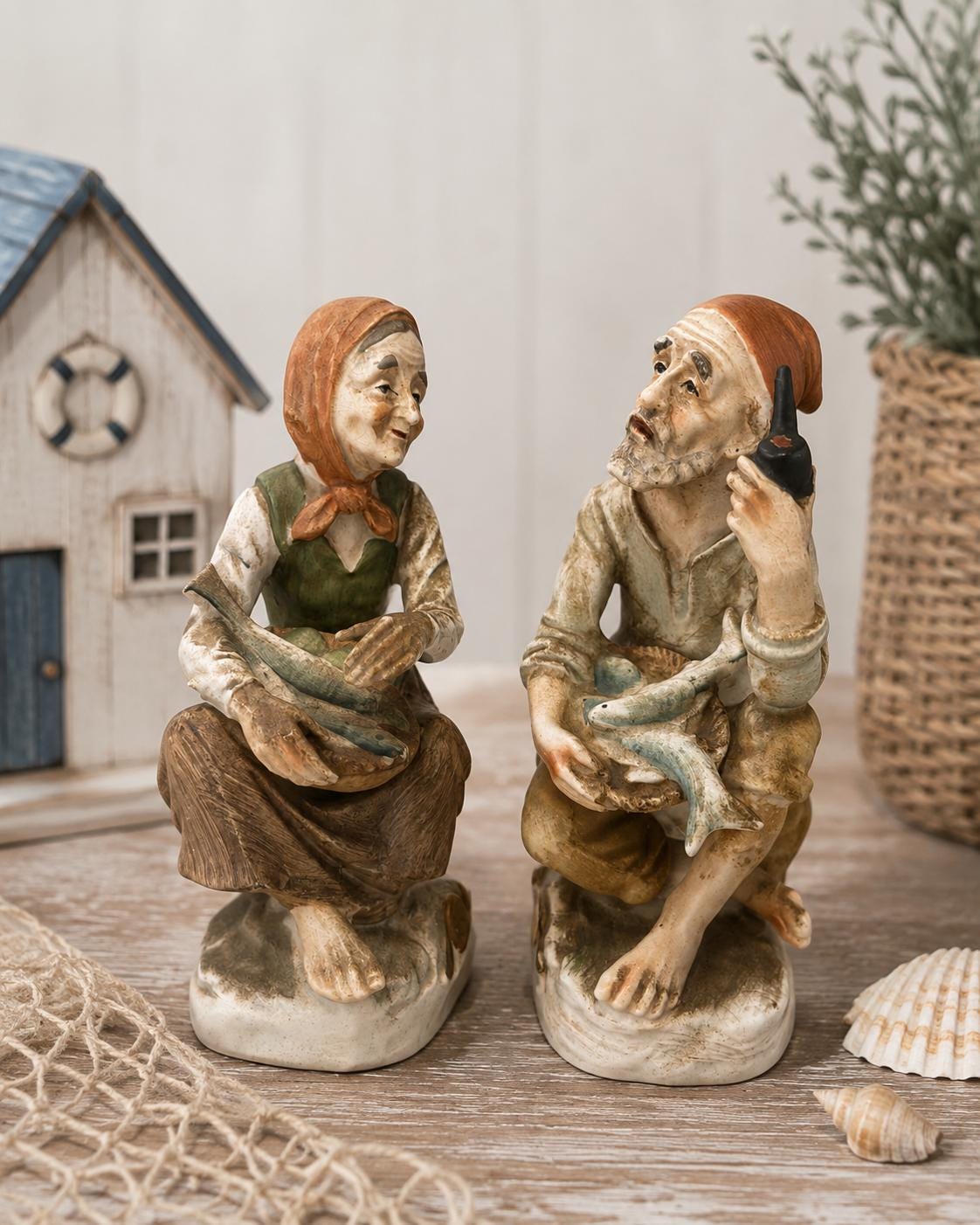 Japanese Fisherman Statue - Etsy