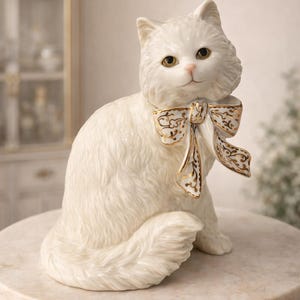 Lenox Cat Figurine - Etsy