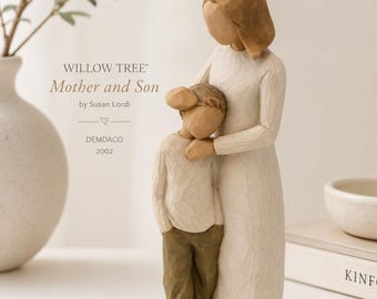 Willow Tree "Mother and Son" Vintage Figurine by Susan Lordi Demdaco 2002 Mother Child Sculpture Sentimental Home Decor Great Condition