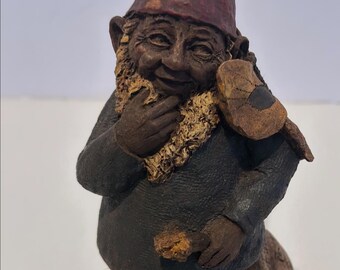 Tom Clark Gnome Figurine Vintage Hand Sculpted Cairn Studio Style Collectible  Whimsical Woodland Elf Decor Folk Art Decor Great Condition