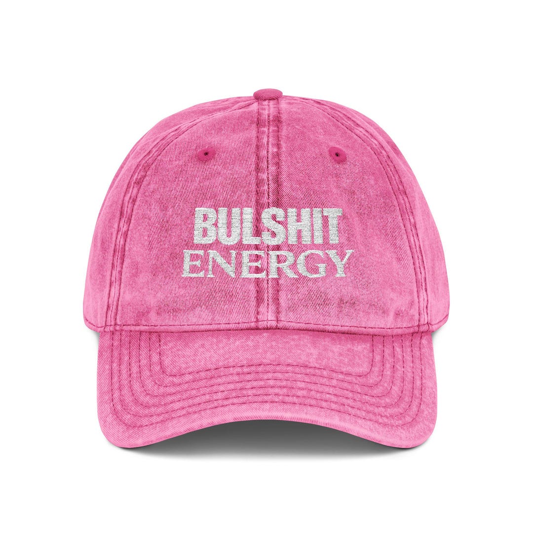 BULSHIT ENERGY - Phonetic English at Its Finest | Vintage Cap - Etsy