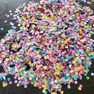 Colorful Confetti For Parties, Holidays and Any Celebration, Crafts Round Pieces -Fun!