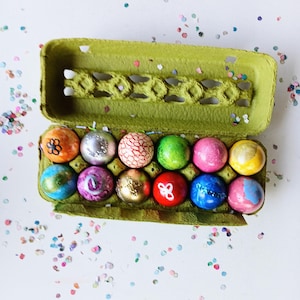 3 Dozen CASCARONES, Confetti Eggs  - Fiesta, Party, Easter Eggs FUN Hand Painted 36 Eggs